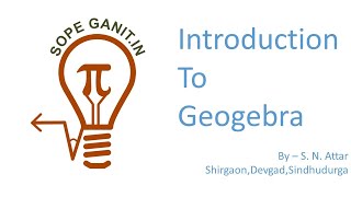 Introduction of geogebra
