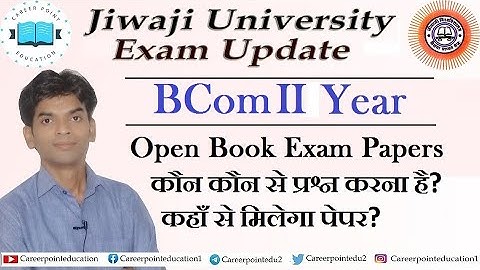 BCom 2 Year Question Paper open book exam 2021| How to download Open book exam question Papers