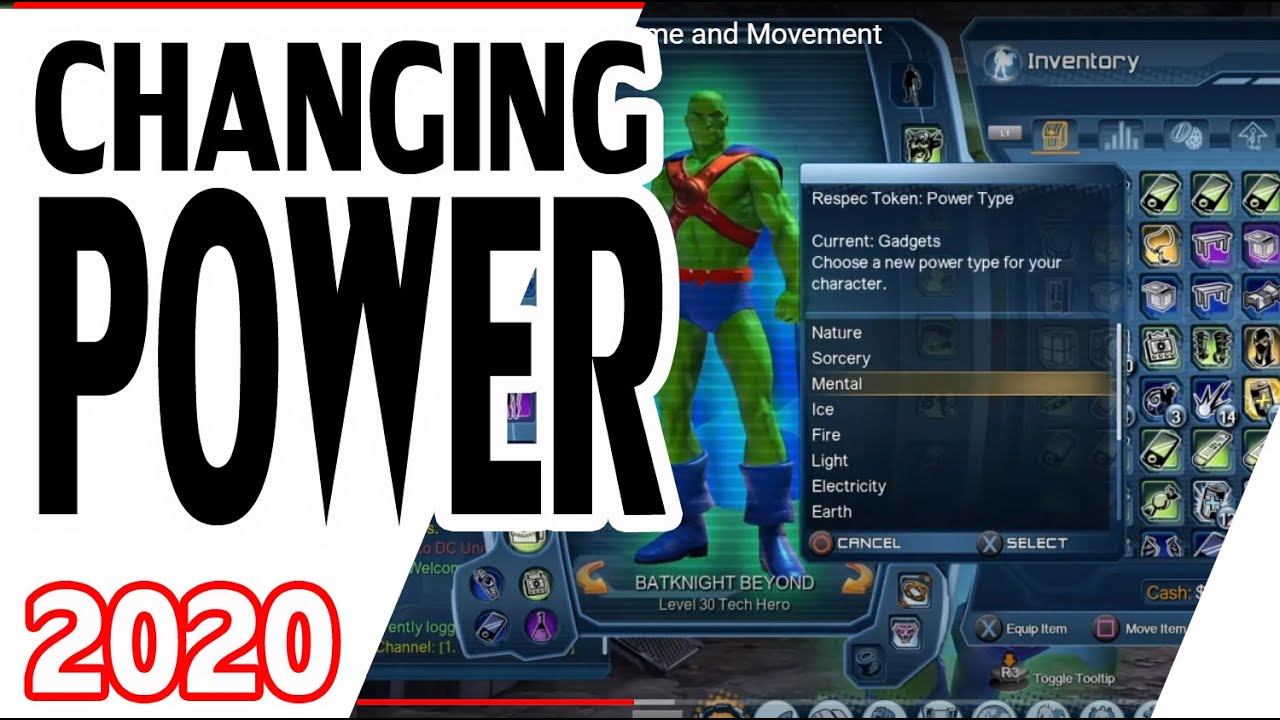 DCUO Changing Power, Name and Movement YouTube