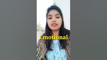 What is the hindi meaning of "emotional" ||#shorts
