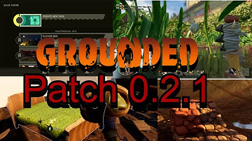 New Patch 0.2.1 Grounded! New Saving Format, Pebble Foundation, and MORE!