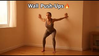 Wall Push-Ups | Beginner Upper Body Workout 💪