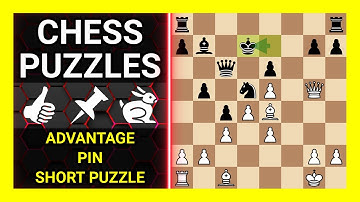 Chess Puzzles to Practice. Themes: Advantage, Pin, Short puzzle. Learn Chess