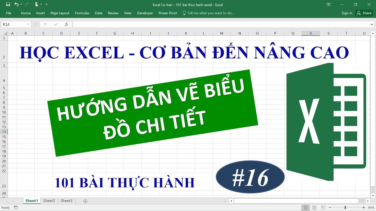 Tài liệu học excel cơ bản | Học Excel từ cơ bản đến nâng cao – Bài 16 Hướng dẫn vẽ biểu đồ