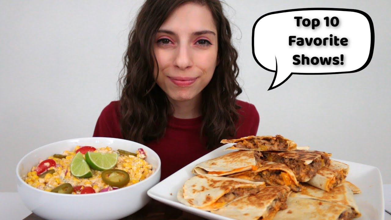 Philly Cheesesteak Quesadilla Recipe & Mexican Corn Salad Mukbang
