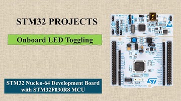 STM32 Onboard LED Toggle- Nucleo-64 STM32F030R8 MCU
