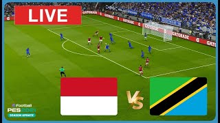 Indonesia vs Tanzania LIVE 🔴 International Friendly 2024 ⚽ Live Simulation/Recreation