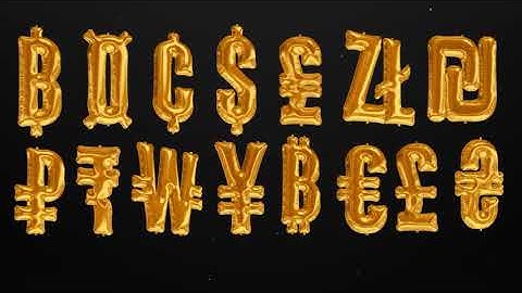 Foil Balloons Currency & Numbers