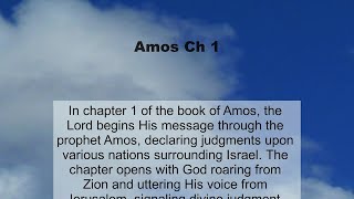 Amos Chapter 1 summary and read together