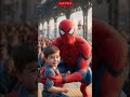 Spider Man Reunites Lost Boy with Mother at T