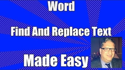 How to find and replace text Word 2010, Word 2007, Word 2013, word 2016 Tutorial for Beginners