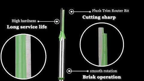 Milling Cutter Single Double Flute Straight Bit Tungsten Carbide Router Bit