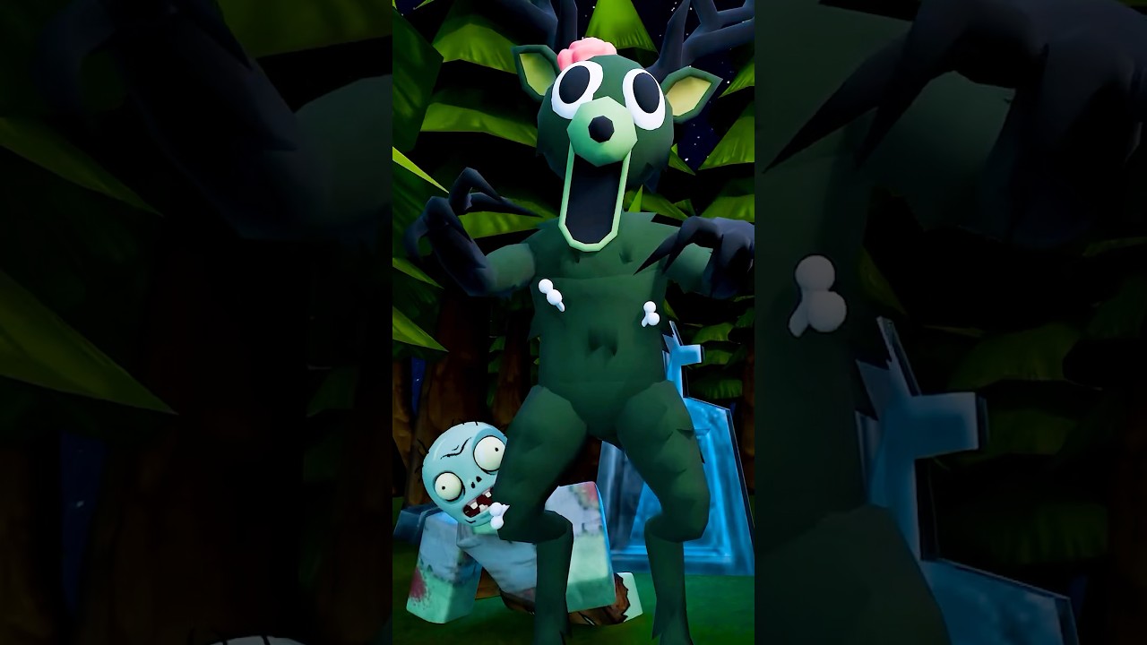 Deer Turns into ZOMBIE #roblox #shorts #robloxanimation