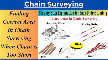 Finding Correct Area in Chain Surveying When Chain used is Too Short| Solved Problem