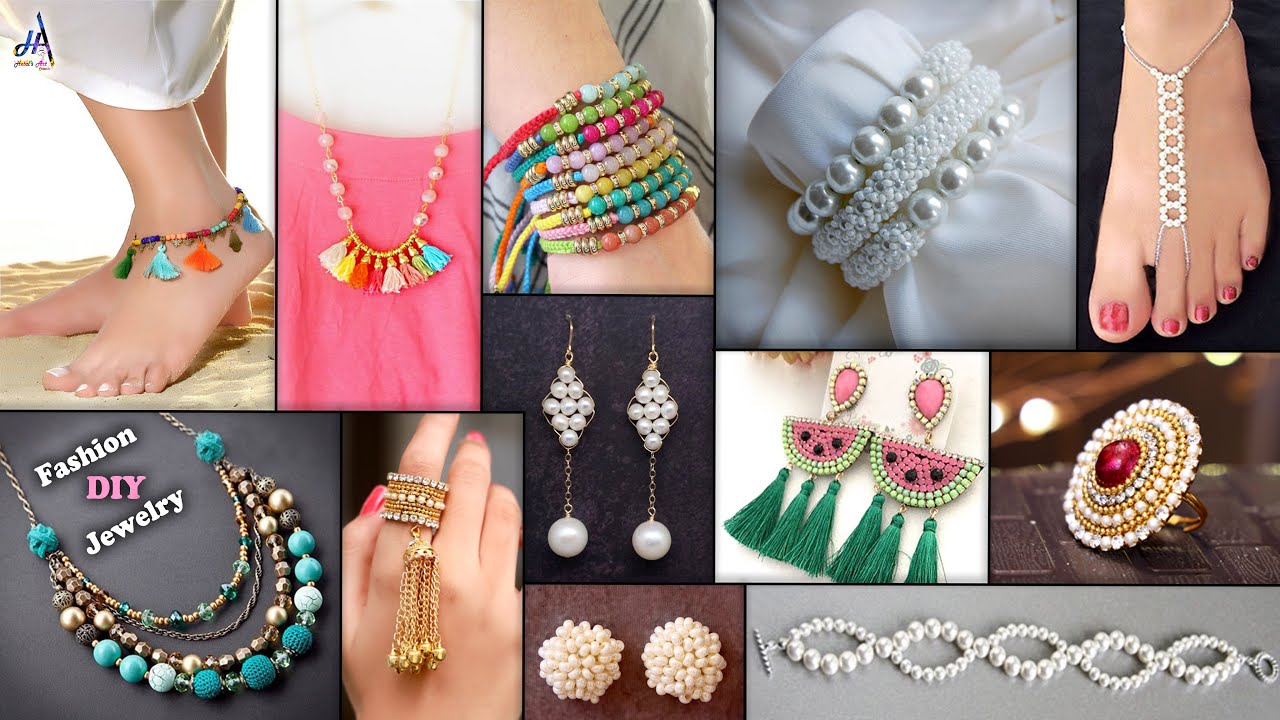 Fancy Girls DIY... 12 Daily Wear Jewelry Ideas For GownDresses YouTube