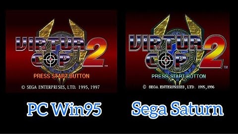 Virtua Cop 2 PC Win95 vs Sega Saturn 