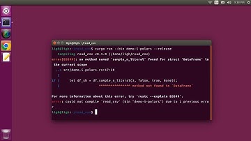 Use ChatGPT to learn Rust: Read CSV files Polars