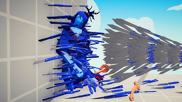 KNIFE THROWER PINNING EVERY UNIT TO THE WALL -  TABS Totally Accurate Battle Simulator