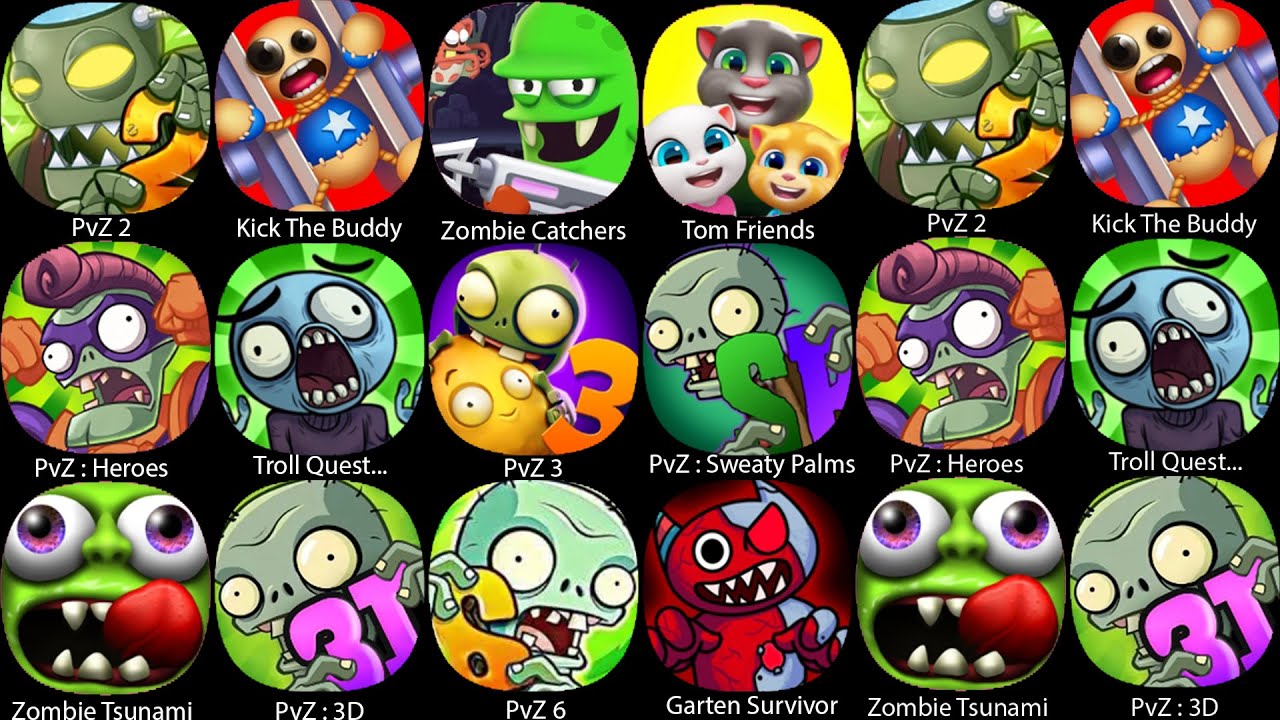 Plants vs Zombies 2,Plants vs Zombies 2,Kick The Buddy,PvZ