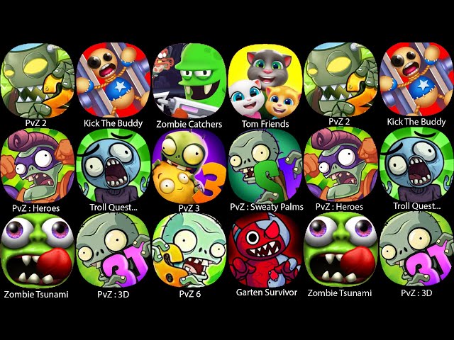 Plants vs Zombies 2,Plants vs Zombies 2,Kick The Buddy,PvZ