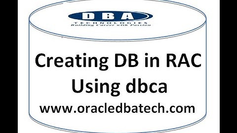 Creating Database In RAC Using DBCA