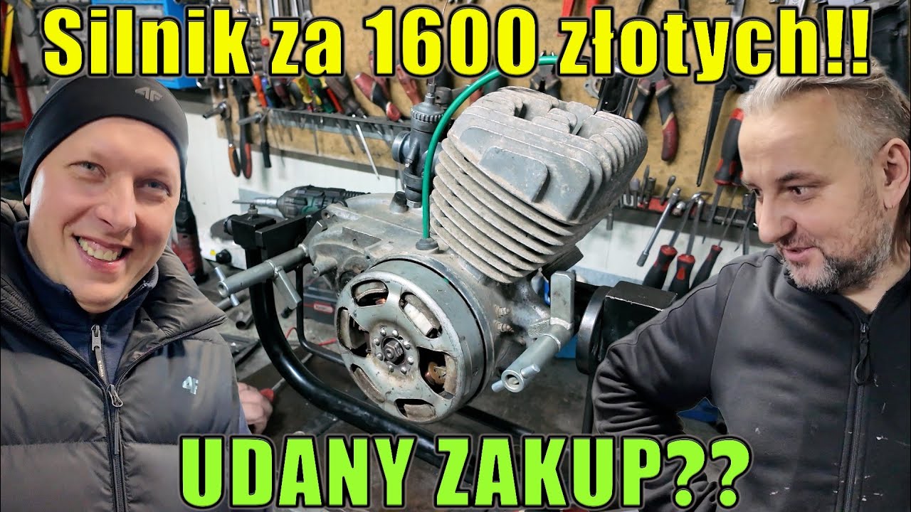 Testujemy SILNIK WSK 125 💥💥 Kupiliśmy go na Moto Weteran Bazar Łódź 🎉🎉