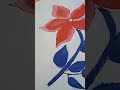 Final Touch --Handmade Fabric Flower painting🌺।#shorts