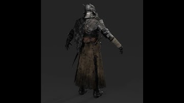 Wolfborn Knight | 3D Character Turntable | Blender Eeviee