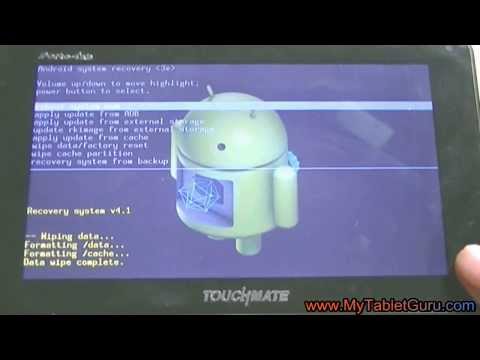 Hard Reset/ Factory Wipe Touchmate PortoTab Tablet