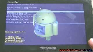 Hard reset/ factory wipe Touchmate PortoTab tablet