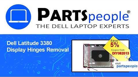 Dell Latitude 3380 (P12S001) Display Hinges How-To Video Tutorial