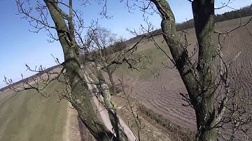 Tree hugging - FAIL - FPV UAV - Flies in tree