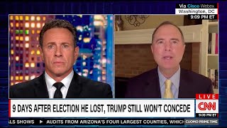 Celebrity Rep. Schiff on CNN: Republicans Continue to Debase Our Democracy to Appease Trump Wealth