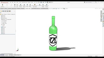 Solidworks Tutorial || How to make Wine bottle & Applying Decals