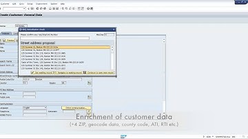 SAP ECC6 address validation and deduplication check demo