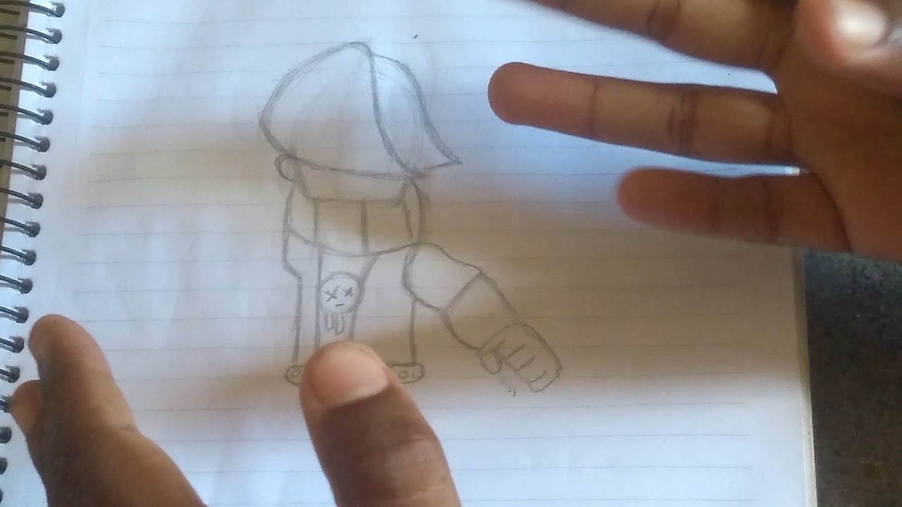 Como Desenhar O Edgar Brawl Stars YouTube