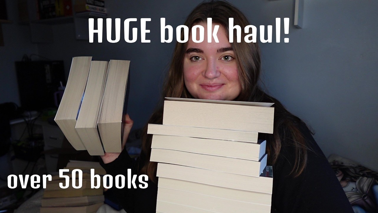 HUGE 50+book haul! Thrillers, fantasy, arcs and more💕😍🤭