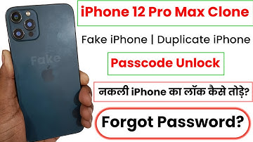 iPhone 12 Pro Max Clone Passcode Reset | iPhone 12 Pro Max Clone Hard Reset & Unlock Passcode Lock
