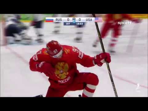 Video: MFM-2015 Eishockey: Wie Das Viertelfinale Russland - USA Ausgetragen Wurde