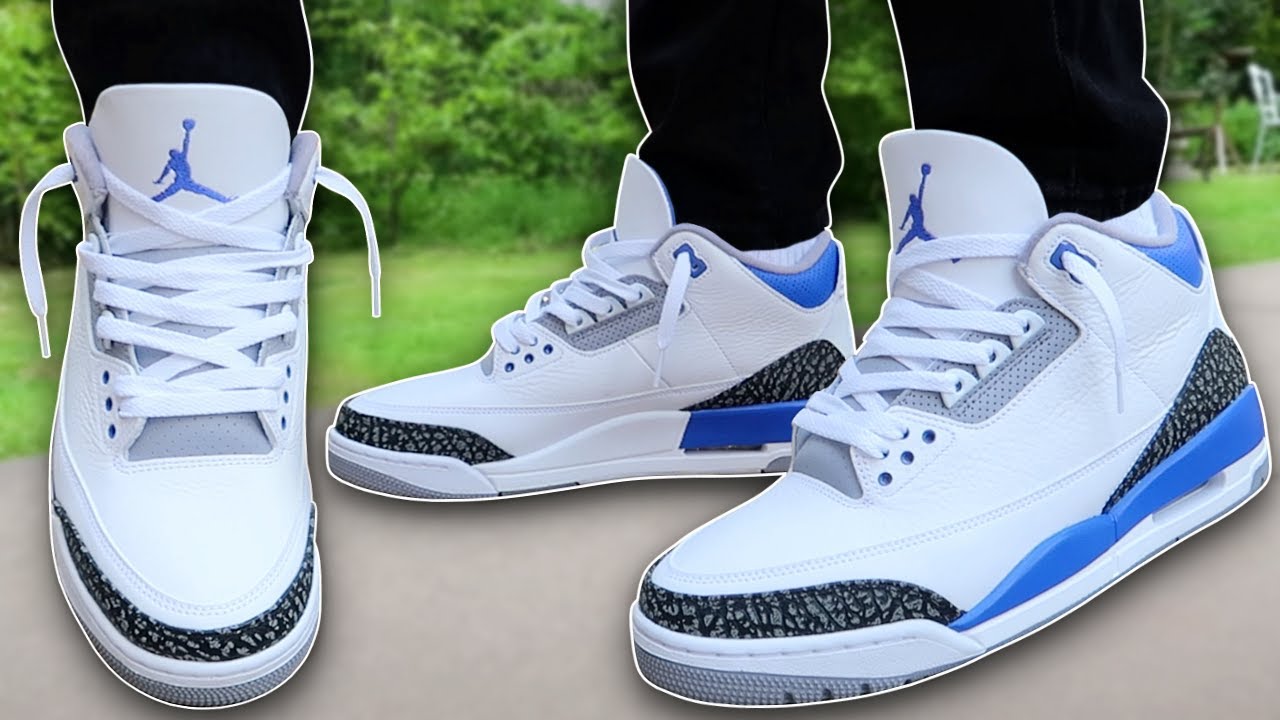 blue white jordan 3s