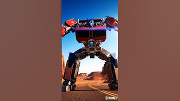 AI-Generated Transformation: Classic Truck Becomes Optimus Prime #Transformer #video #viral