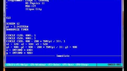 Animated computer simulation of the Chaos Game - Sierpinski Gasket fractal