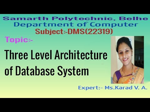 Three Level Architecture For Database System - YouTube