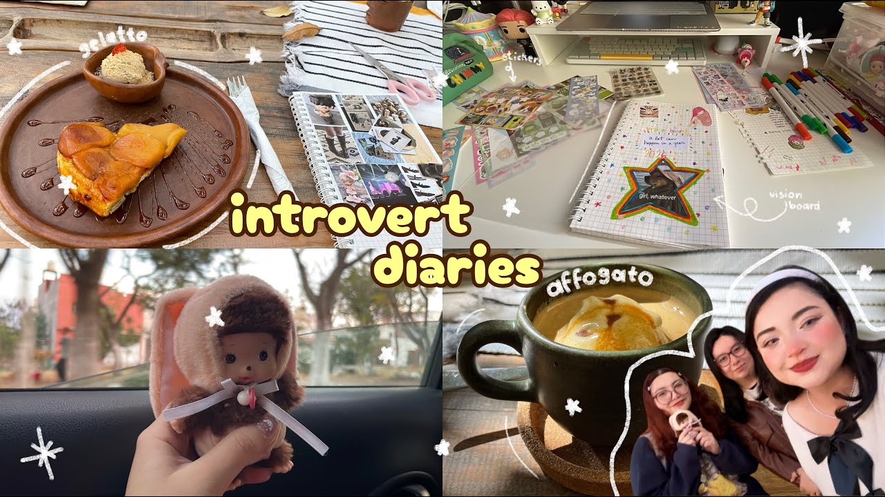 introvert diaries: cafecitos, vision board, monchhichi ₊ ⊹.𖥔 ݁ ˖ (diario de una introvertida)