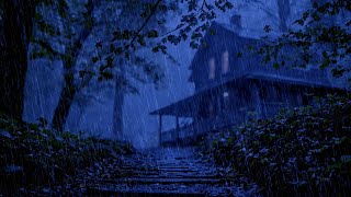 Barulho de Chuva para Dormir Profundamente e Relaxar - Som de Chuva e Trovões no telhado à Noite #89