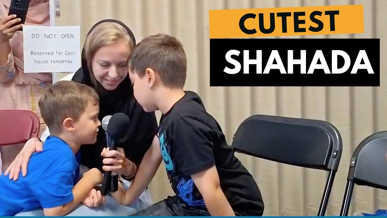 The Cutest Shahada Ever – Mother and Kids Embrace Islam at Masjid Open House