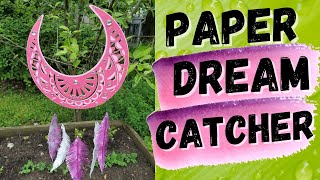 Paper Dream Catcher - How to make a paper dream catcher with paper feathers