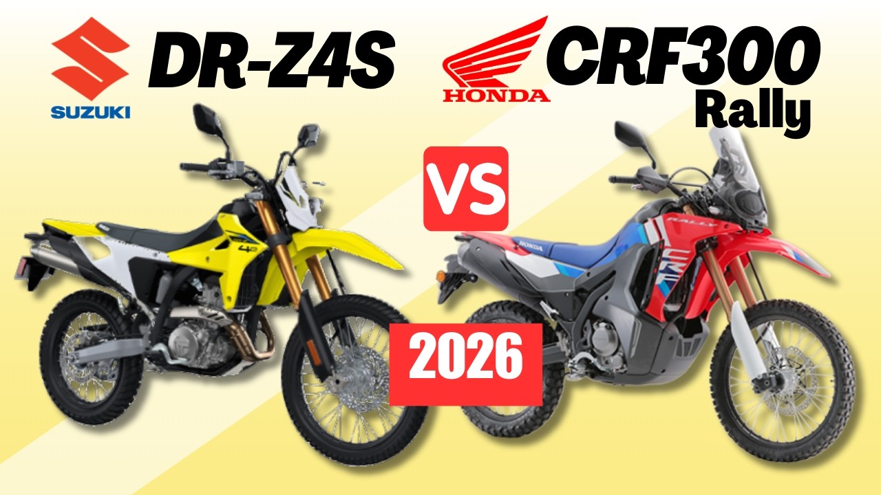 Suzuki DR-Z4S vs Honda CRF 300 Rally | Side by Side Comparison