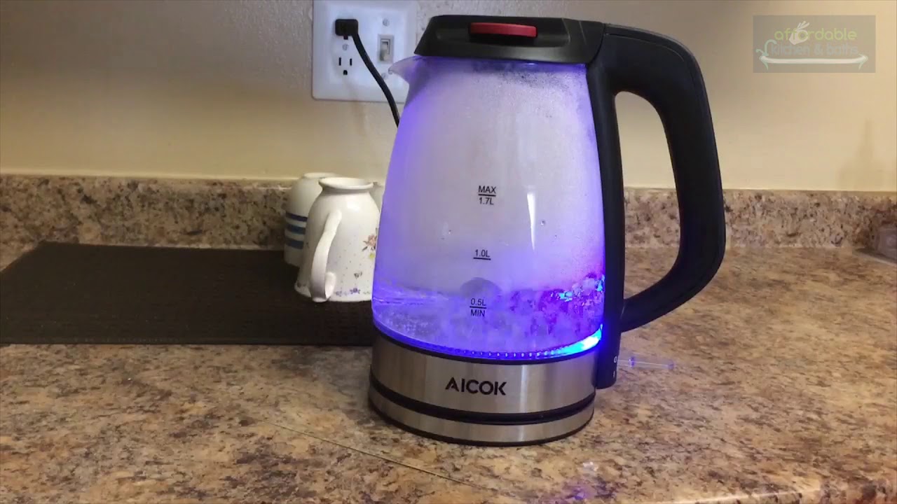 Review: Aicok Electric Glass Kettle - YouTube