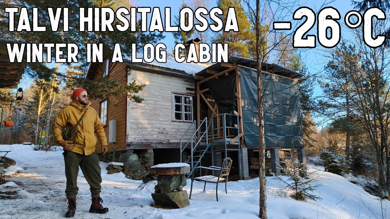 Vanha hirsitalo ja -26°C | Pysyykö sisätilat lämpimänä?